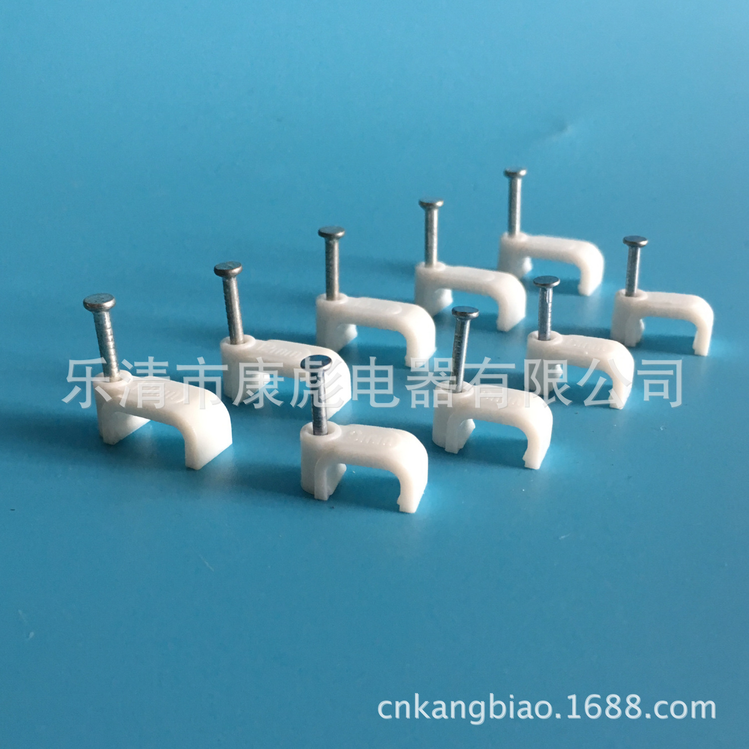 4MM方型钢钉线卡 4mm线卡线夹 钢钉线卡厂家规格齐全 100只一包