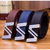 Belt with letters, buckle, trousers for leisure, Korean style