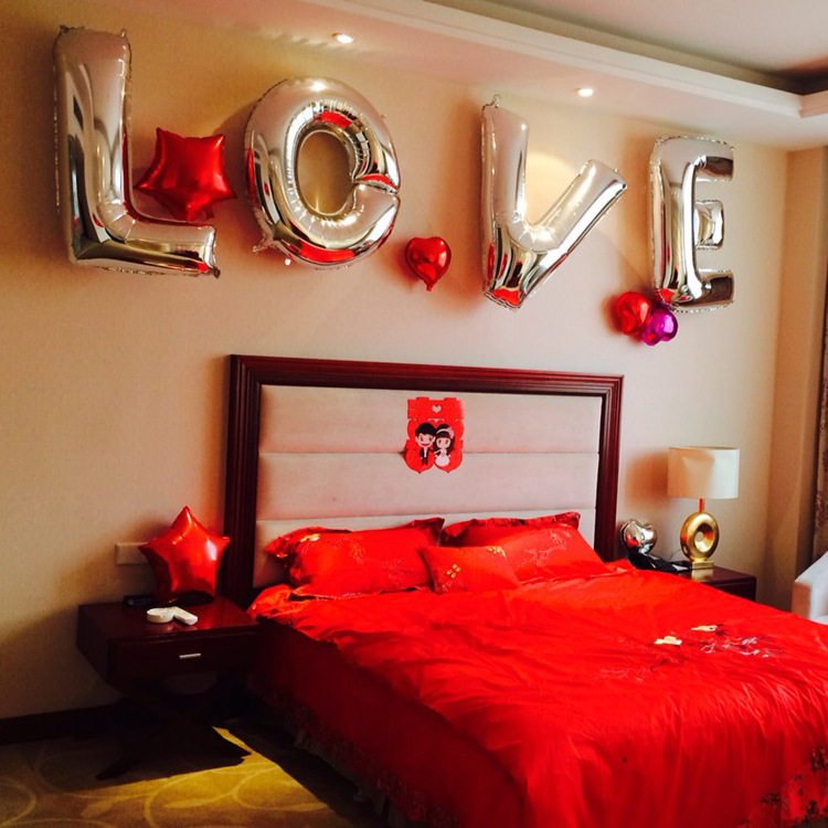 Valentine's Day Simple Style Letter Aluminum Film Daily Party Festival Balloons display picture 3