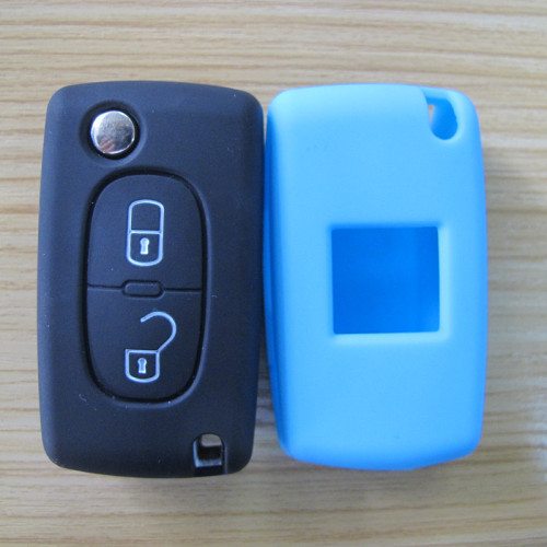 Applicable for Peugeot Fold 2 Key 2062074008 Car Interior Accessory Silicone Car Key Cover Customization