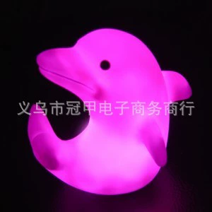 Разноцветный ночник, игрушка, дельфин, креативный подарок, оптом