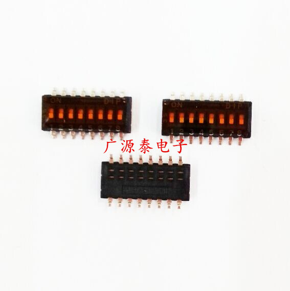 1.27拨码开关DHN-08F-T-V-T/R-V小间距DHN-08台湾DIP园达NHDS-08
