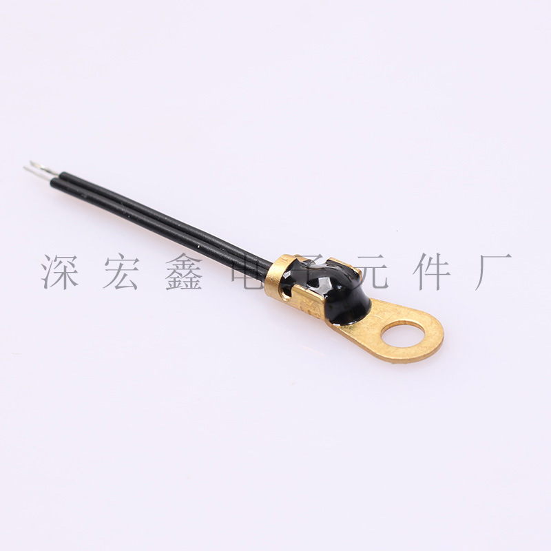 表面贴装 金属环形固定孔线耳 10K 1%3%5%精度 B值3950 温度探头