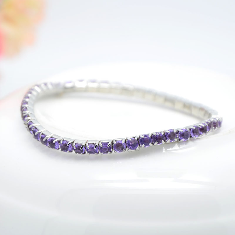 Korean Edition fashion Diamond Silver Bracelet Bracelet wholesale children Catch chain Bracelet Jewelry jewelry On behalf of