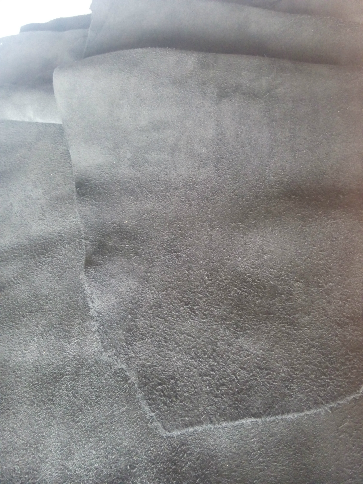 二层真皮  黄牛皮 黑色牛反绒牛皮 厚度2.0-2.2mm