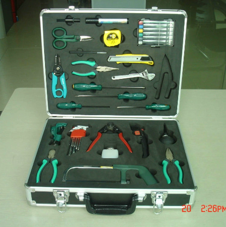 Ящик для инструментов, настраиваемый чемодан на тележке, коробка для авиационной упаковки, чемодан из алюминиевого сплава