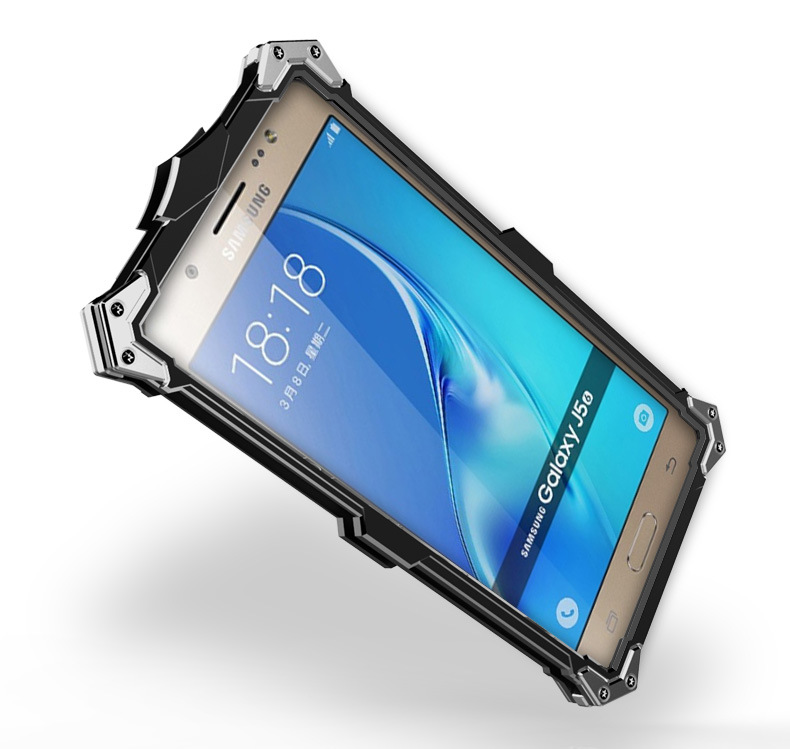 SIMON THOR Aviation Aluminum Alloy Shockproof Armor Metal Case Cover for Samsung Galaxy J3 & J3 Pro