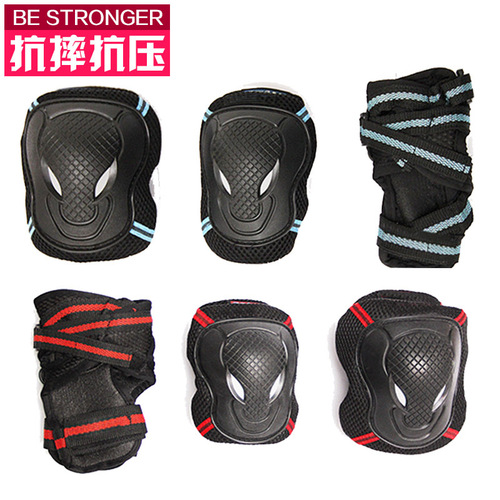 Roller skating protective gear, knee pads, wrist gloves set, adult roller skates, bull head protective gear, corn balance car