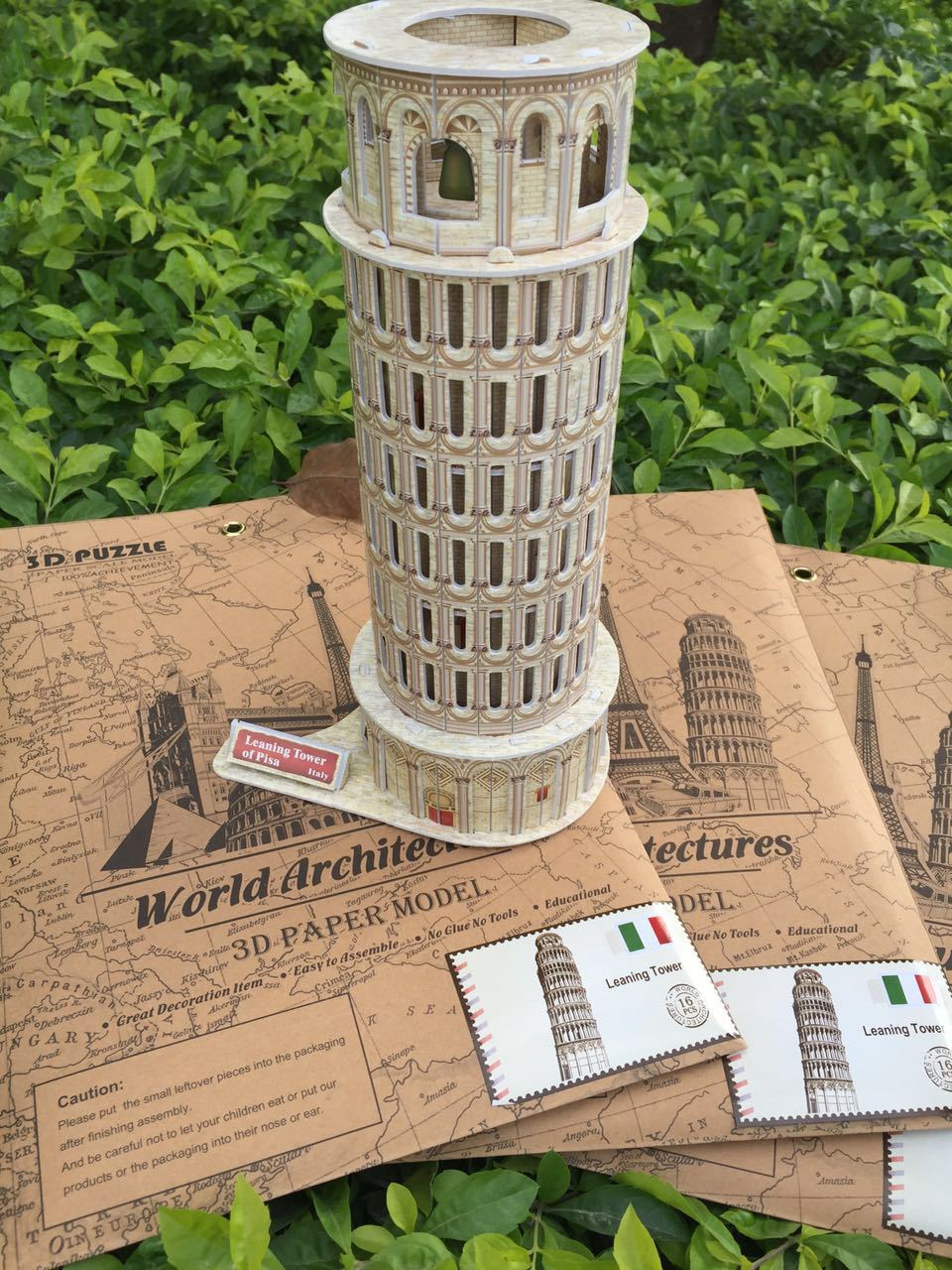 Rompecabezas tridimensional de papel 3D para niños DIY modelo de construcción pantalla Bo porcelana Eiffel creativo juguetes educativos hechos a mano