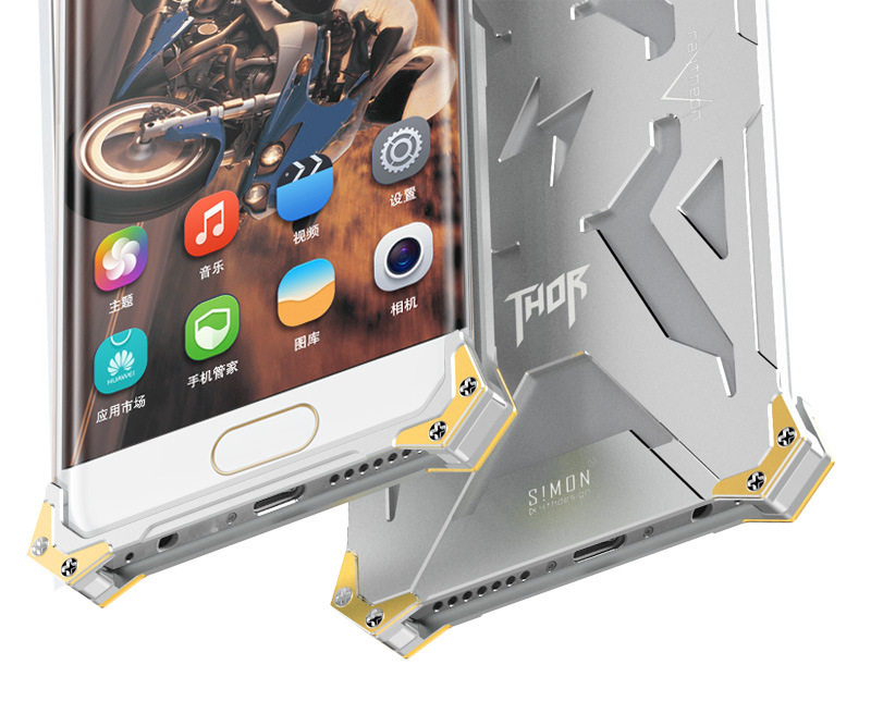 SIMON THOR Aviation Aluminum Alloy Shockproof Armor Metal Case Cover for Huawei Mate 9 Pro