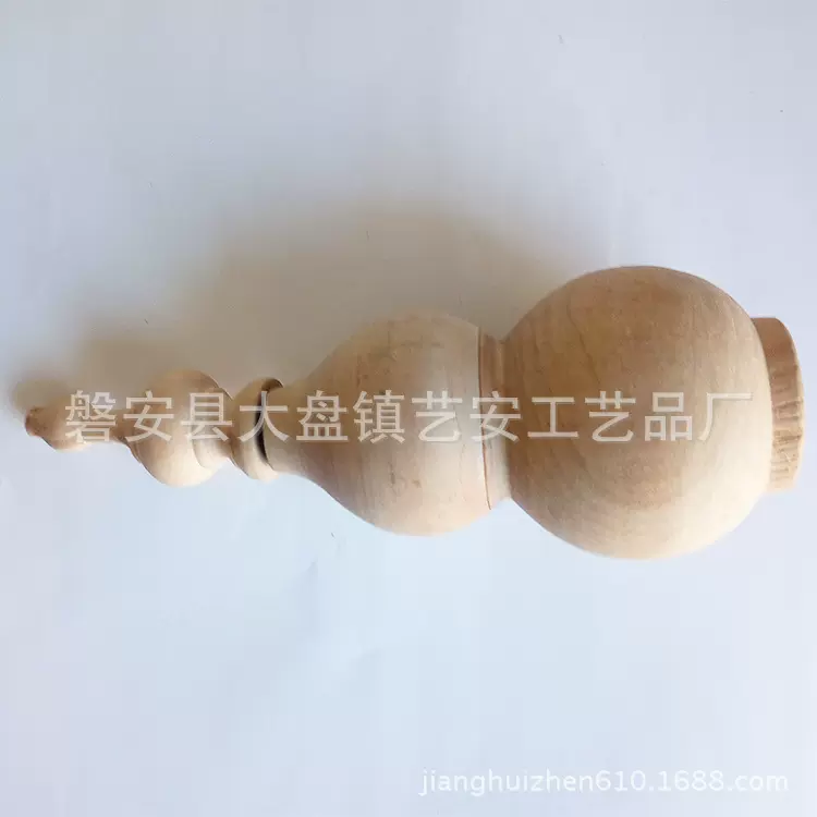 【磐安厂家】来样来图做木葫芦 精美原色木质工艺品摆件热销款