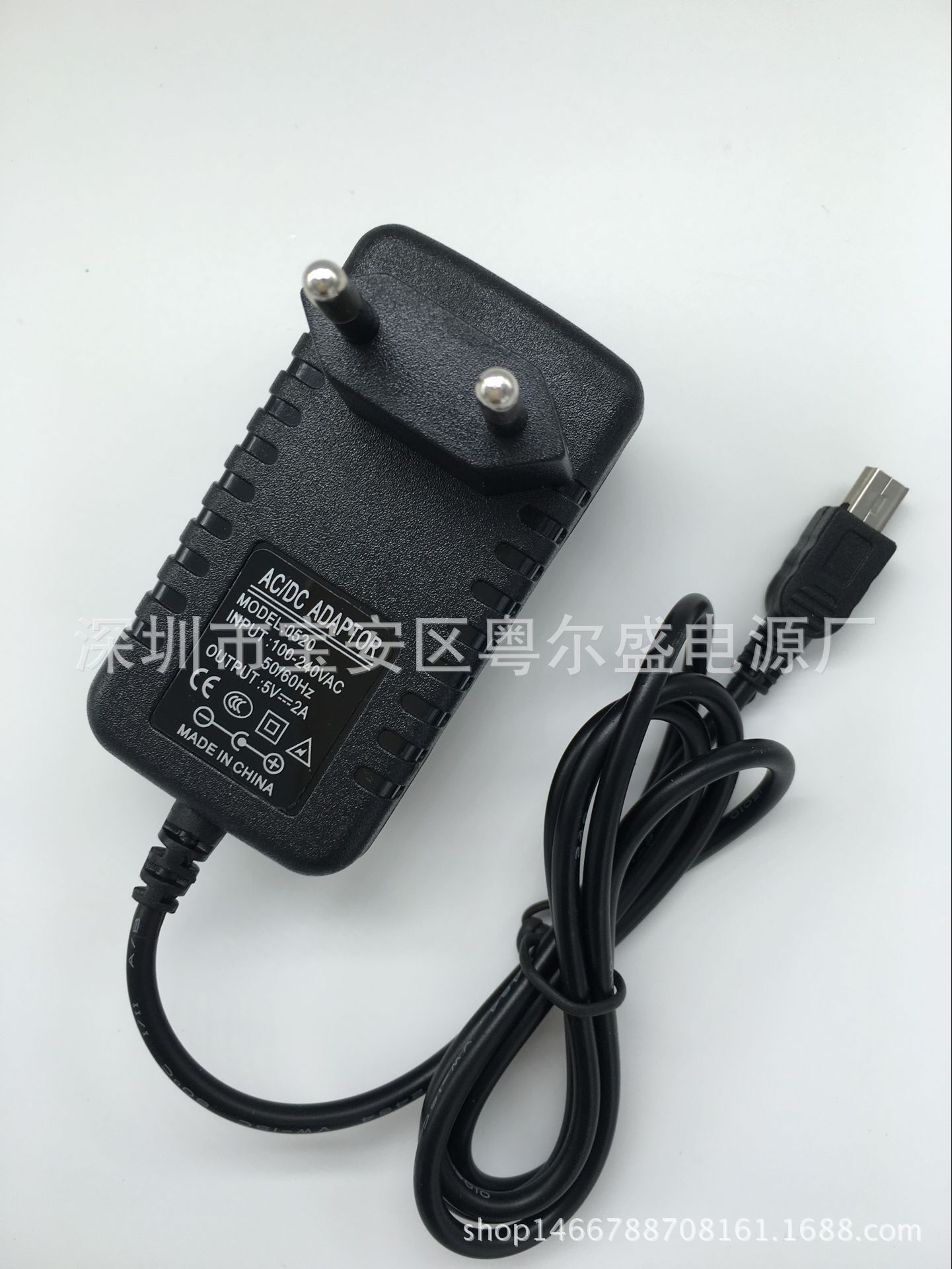 MINI USB 5V2A GPS导航电源适配器 迷你音箱MP3收音机充电器 欧规