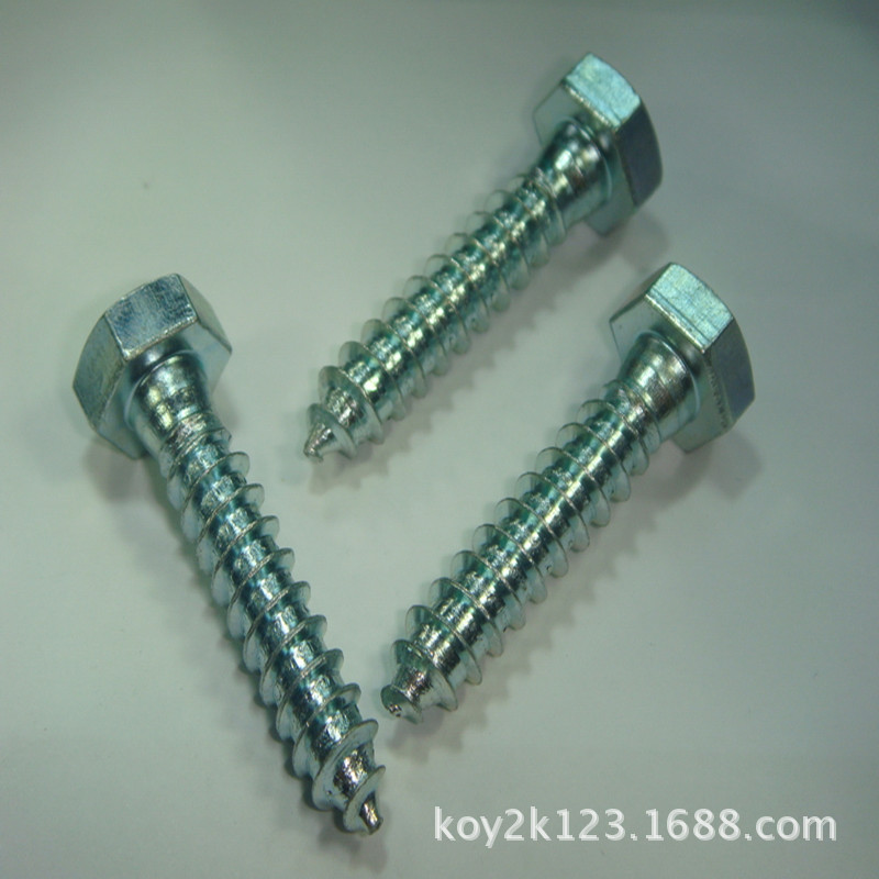 外六角木牙螺丝  不锈钢外六角自攻螺丝5*12