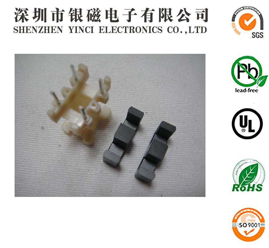 YC-EF-1606 米黄立式3+3P配EF16磁芯变压器、电感线圈塑胶骨架