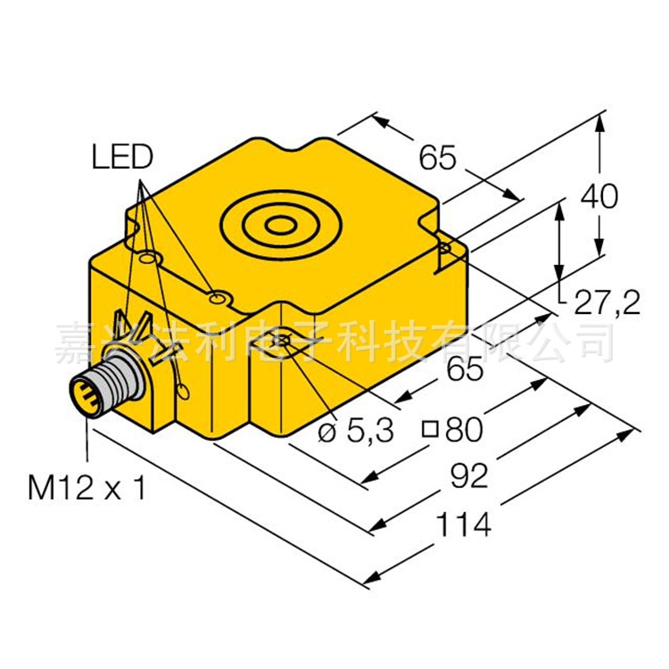 图尔克TN-Q80-H1147-EX高频读写头RFID系统RFID读写器读卡器