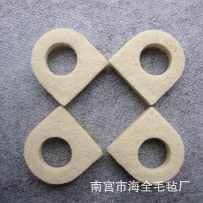 【吸油毛毡】异型非标细白密封减震垫块吸油羊毛毡定制加工毡油封|ms