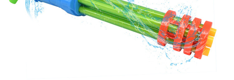 供应SM294815 56CM加特林五管水炮 抽拉式漂流水枪 水炮戏水玩具