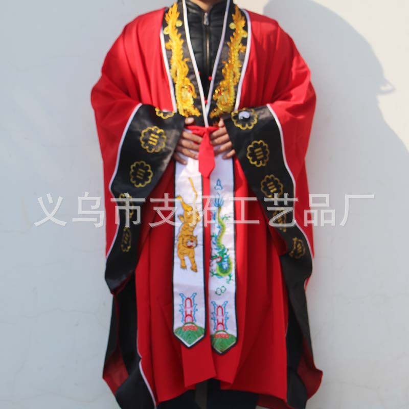 尚缘厂家批发精品双层雪纺太极八卦法衣道袍经衣道士法师衣服1660-阿里巴巴