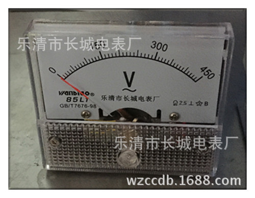 供应长城电表厂85L1 450V 新型 交流电压表 厂家直销