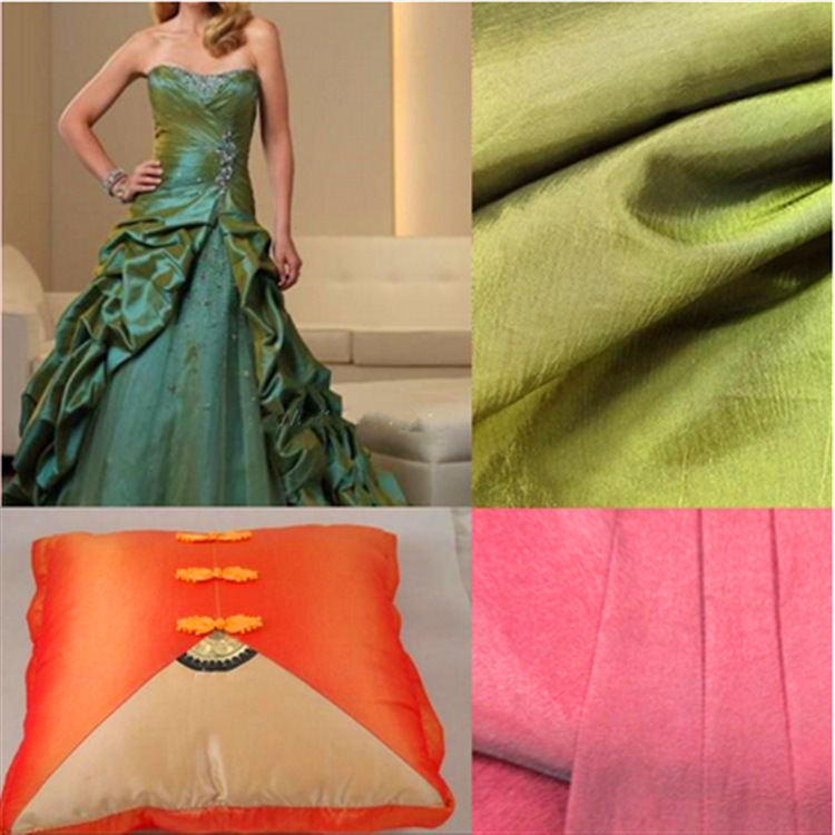 supply 70D*63D Interweave Flash satin Double color Fabric Exhibition Wedding dress fashion Latest fashion Fabric