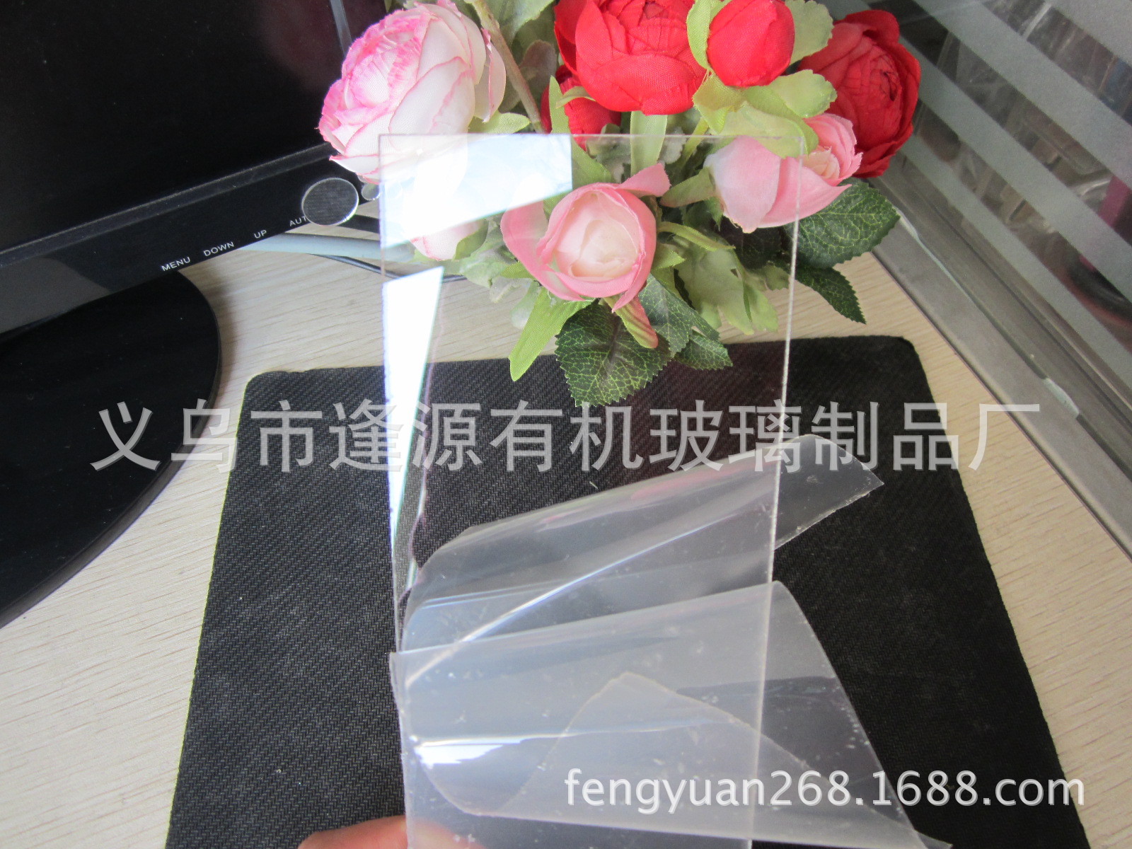 透明亚克力板有机玻璃透光磨砂板隔离板防疫挡板