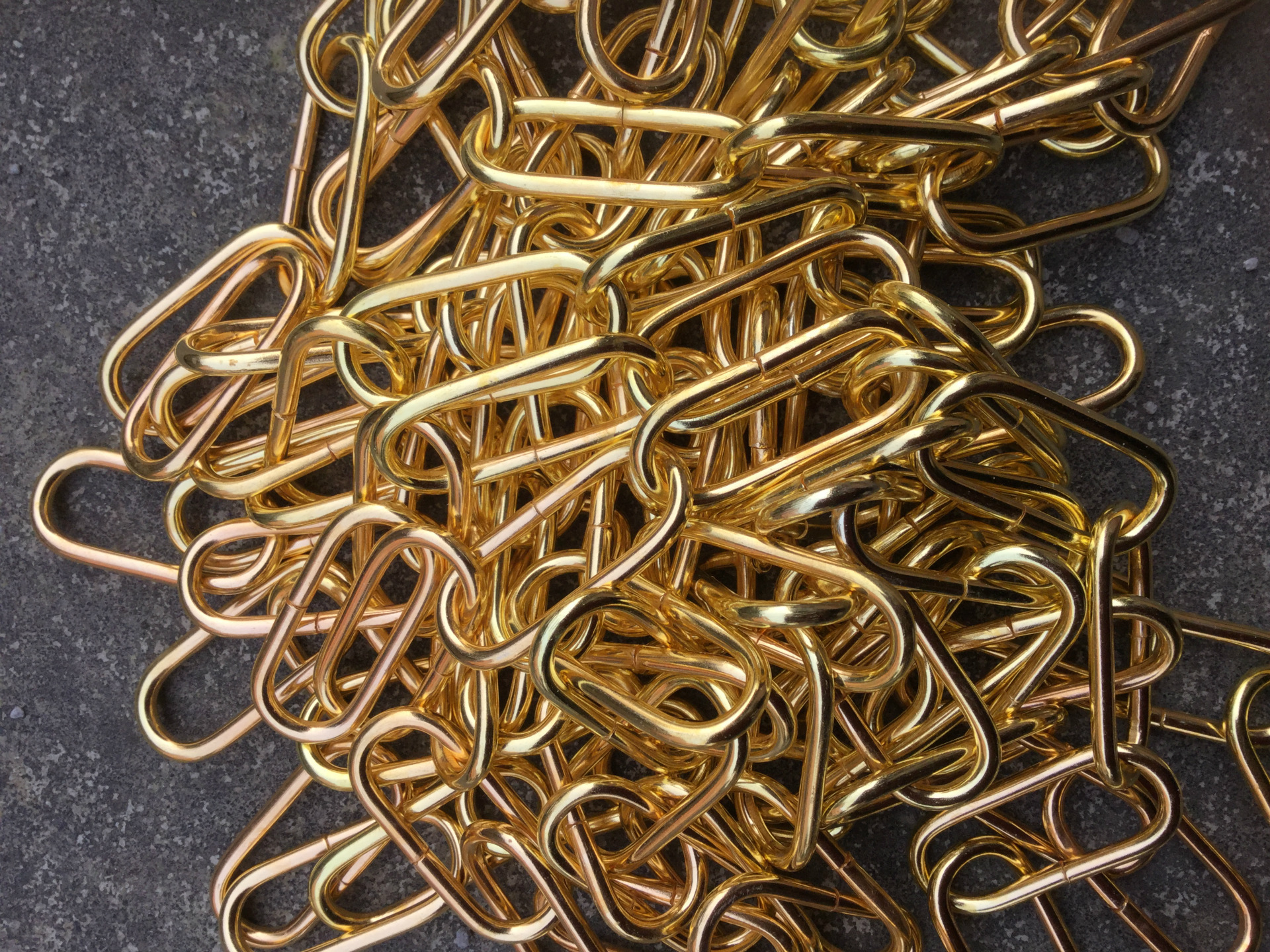 厂家直销 链条 镀锌链条 3mm链条 浙江链 打结链 动物链仿金链条