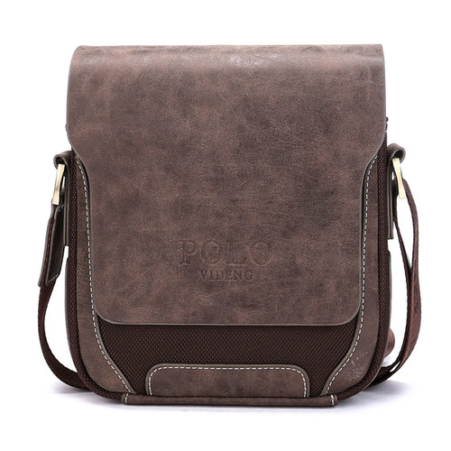 Men's bag nylon with leather men's backpack matte cowhide men's shoulder crossbody bag Taobao AliExpress foreign trade