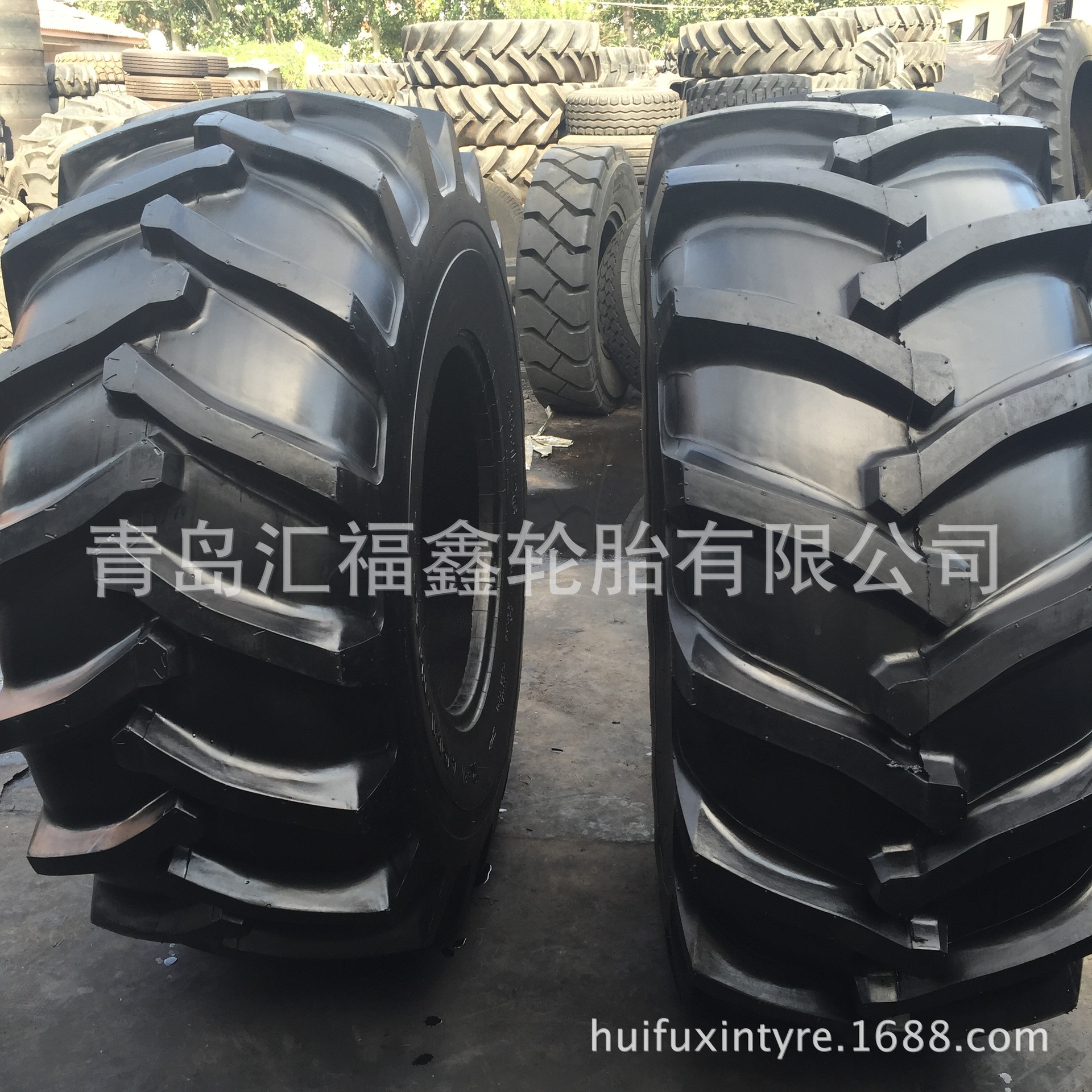 销售汇福鑫大马力拖拉机轮胎23.1-26 联合收获机轮胎 可带钢圈