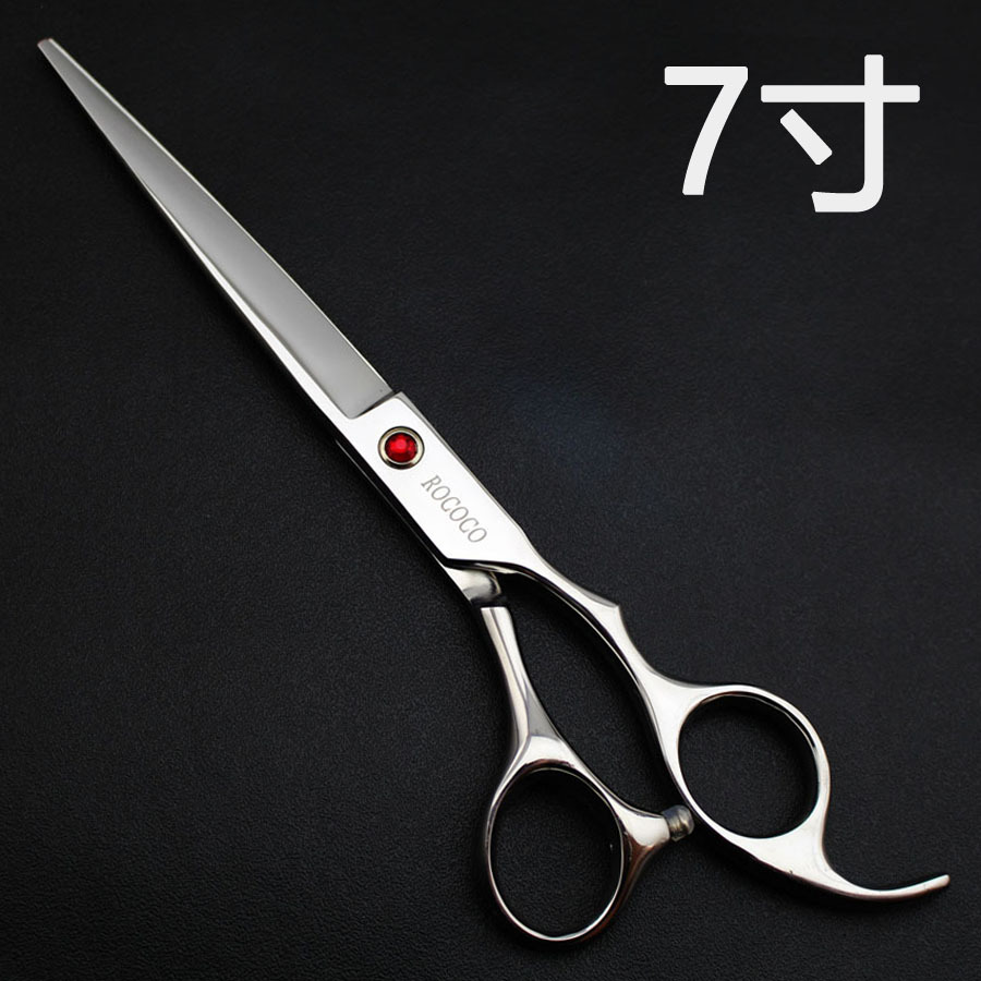 ROCOCO 7.0寸 亮光 宠物剪刀 美容剪 平剪 牙剪 直剪 修毛剪 批发