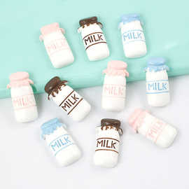 仿真树脂食玩饰品配件milk牛奶瓶杯奶油胶手机壳手工diy美容材料