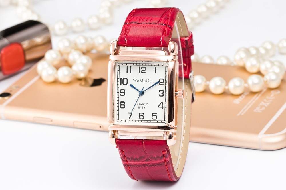 Il nuovo orologio da cintura da donna con quadrante rettangolare personalizzato di Womage, orologio al quarzo digitale minimalista alla moda_voghion.com