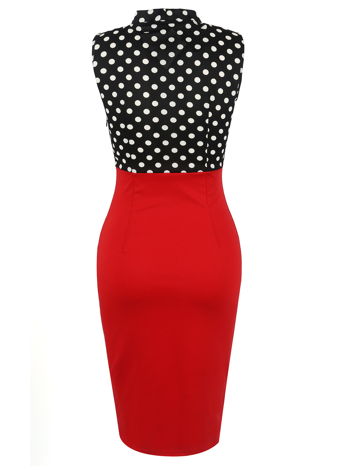 Womens Round Neck Sleeveless Pencil Dress, Casual Solid Sheath Dress For Women