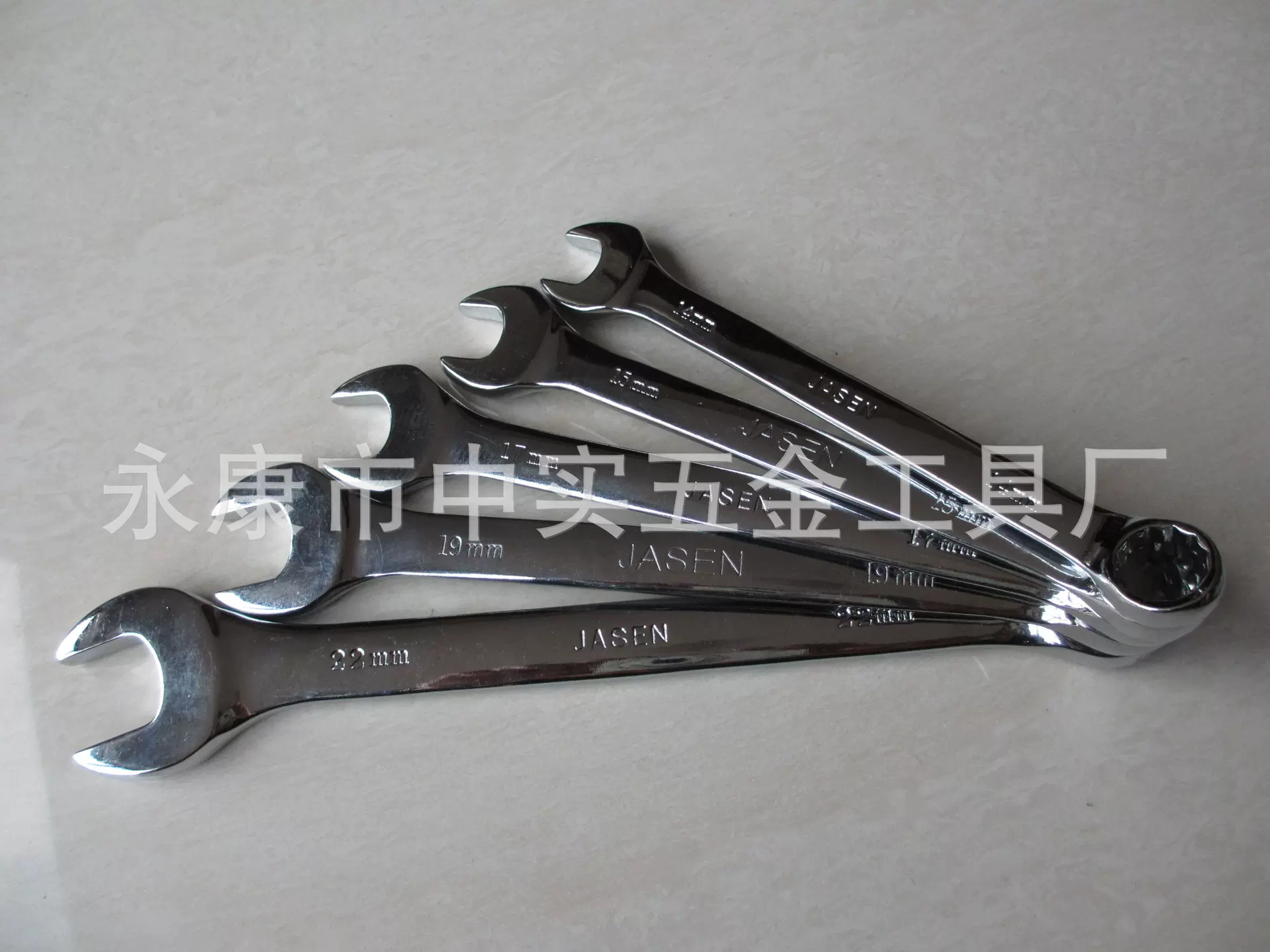 厂家直供镜面抛光两用扳手亚光镀铬梅花开口扳手套装扳手