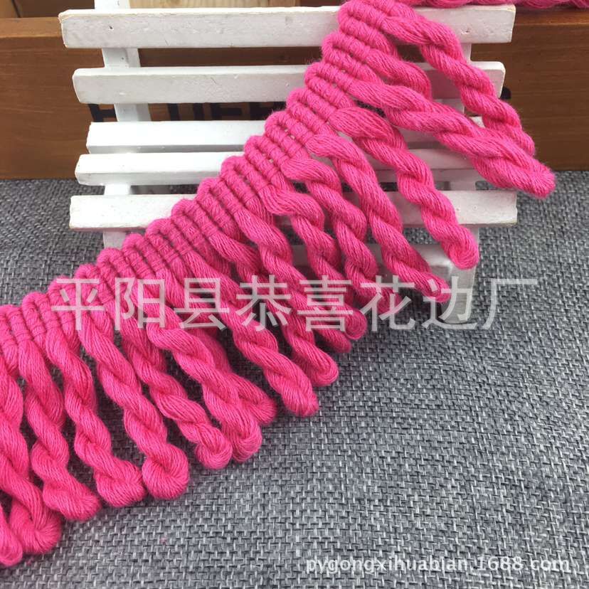6公分纯棉流苏绳