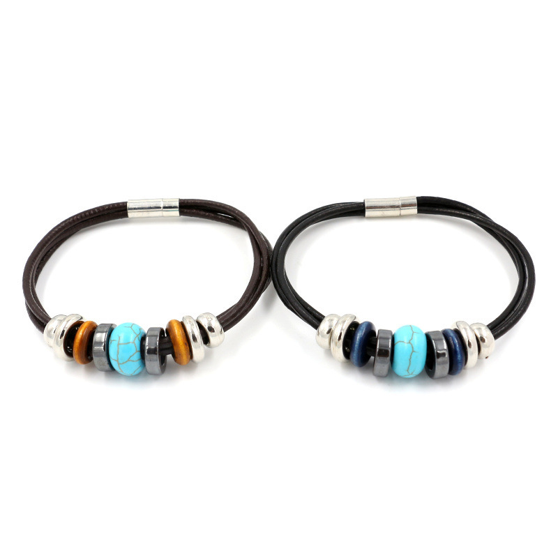 Turquoise ethnic accessory natural stone