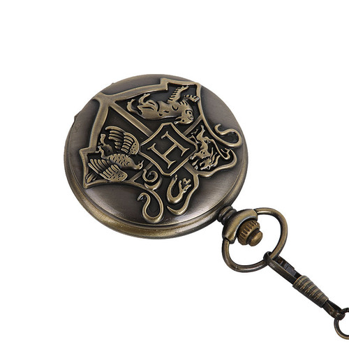 Large European and American style animal totem big H pocket watch large bronze Harry Potter pocket watch manufacturer wholesale 1069
