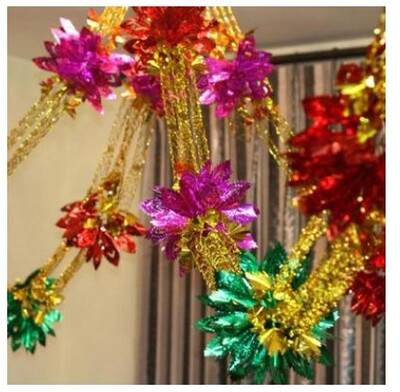 Festivals decorate Wool top Color bar new year Jacquard Married houses arrangement Coloured ribbon Jacquard