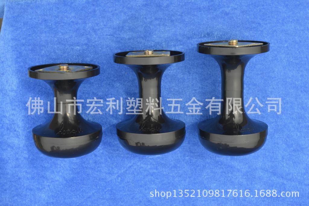 供应厂价优质 家具 酒店 脚轮 宾馆 定向 床脚 黑色 工程ABS 8cm