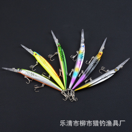 Lure fake bait 6 color set minnow bait 14.5cm/12.7g bionic bait plastic hard bait cross-border foreign trade
