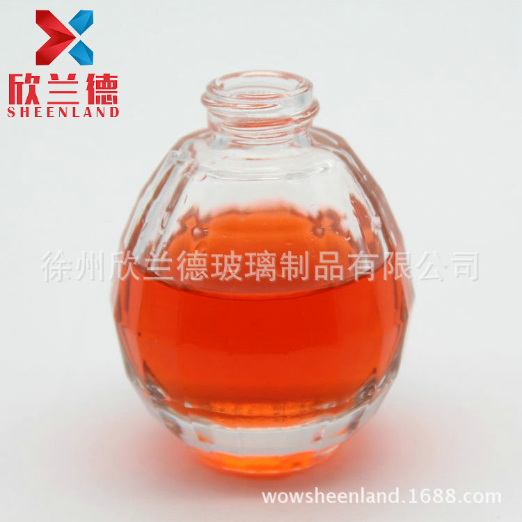 批发销售 高白料玻璃香水瓶 30ml抛光玻璃香水瓶 玻璃香水