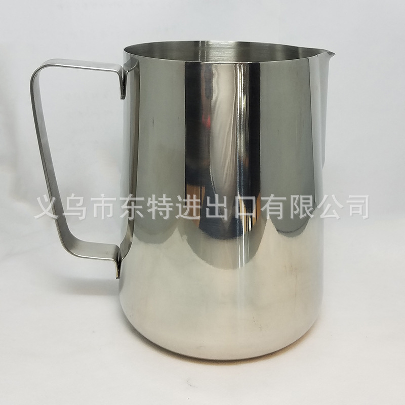 Factory direct sales of thickened stainless steel Japanese latte art cups, latte art jars, milk foam cups, milk whisking cups, and fancy coffee utensils detail image 8