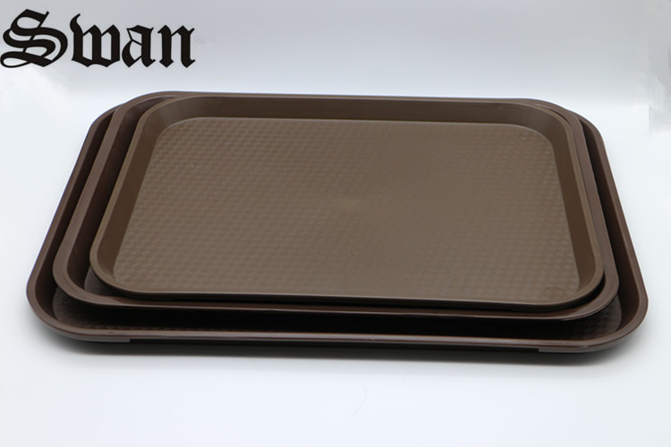 天鹅牌PP川字格托盘 防滑托盘 长方托盘 啡.黑.红.蓝.肯得基餐盘