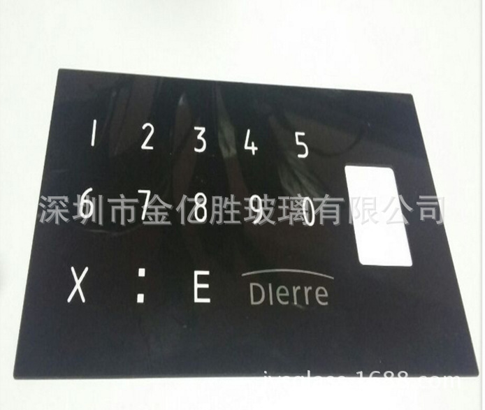 深圳厂家生产钢化玻璃加工丝印全系列 可来图来样定制加工玻璃