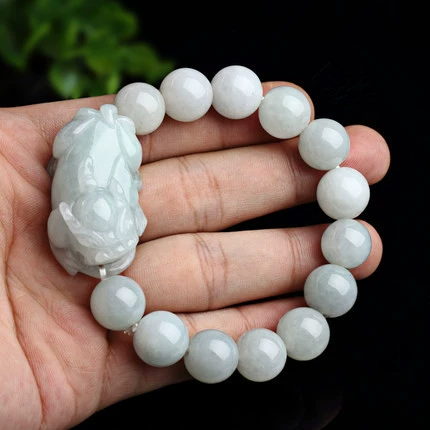 Пласти jade Myanmar, браслет из Emerald, круглые бусины