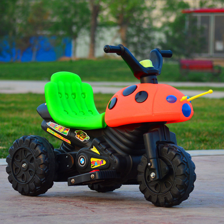 Beetle music lighting children Electric Motorcycle a storage battery car Tricycle factory wholesale On behalf of