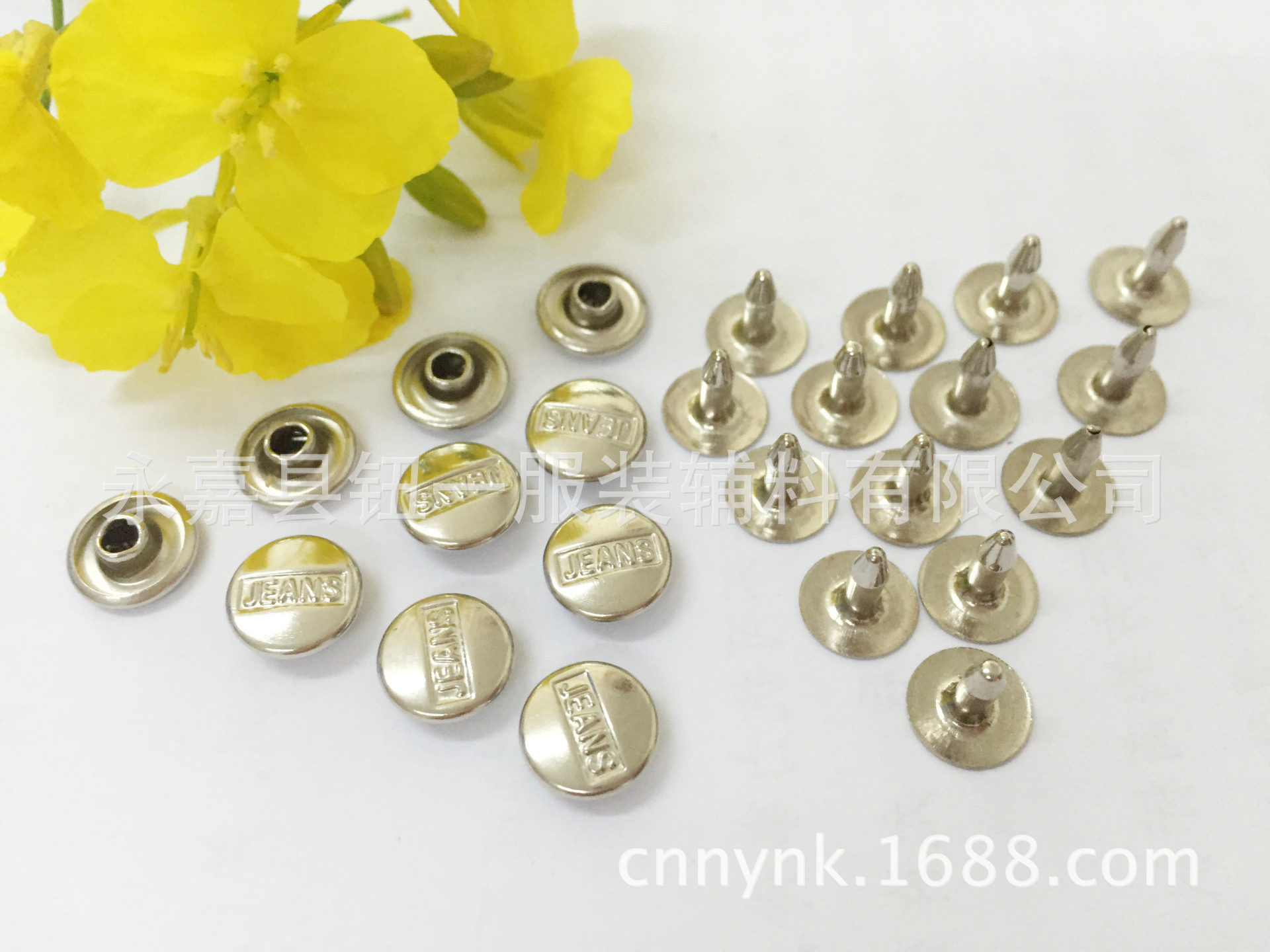 金属平面撞钉 牛仔英文钉 玫瑰金撞钉 9.5mm 12mm平面撞钉 免打孔-阿里巴巴