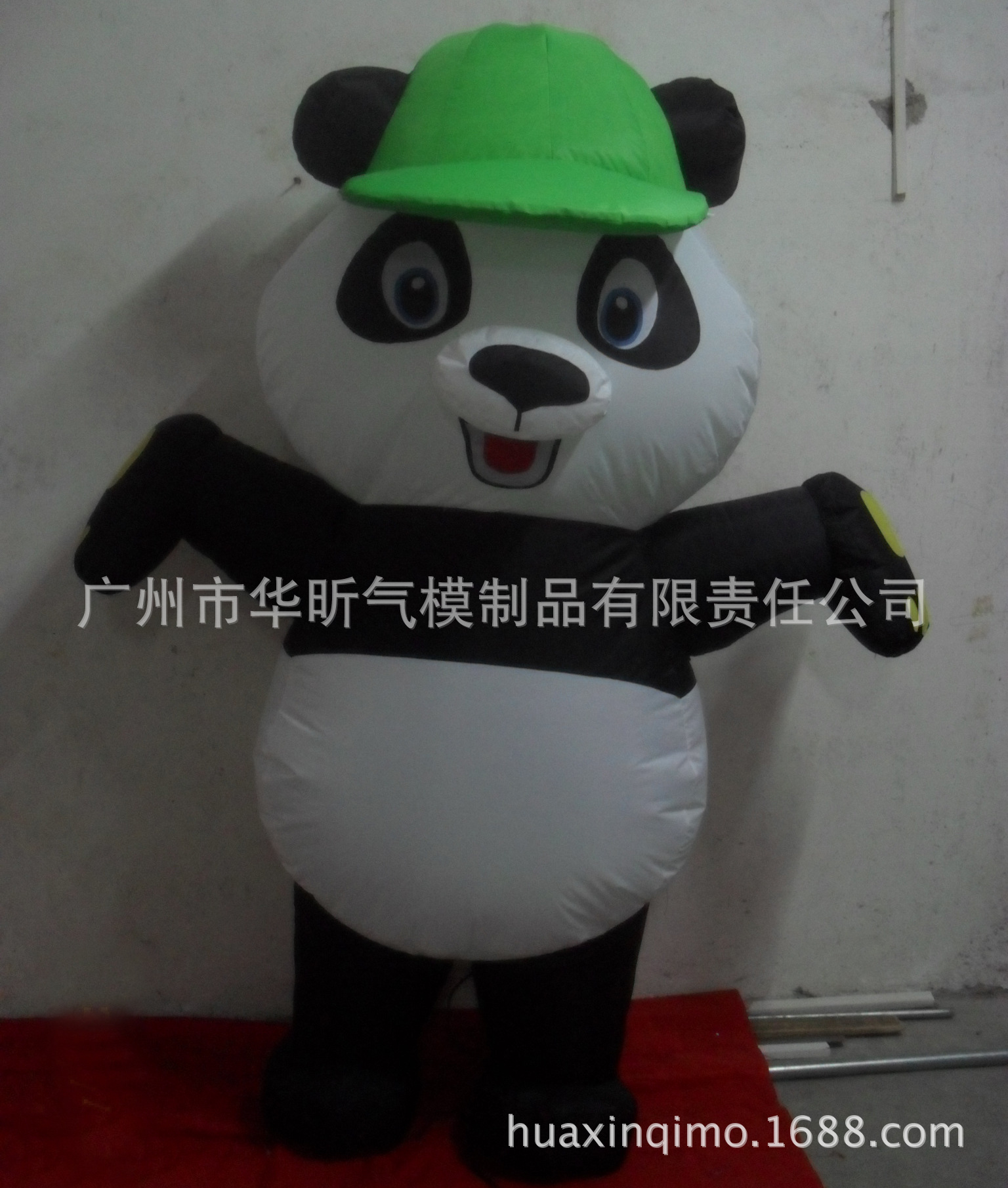 熊猫行走卡通气模 站人卡通 熊猫充气卡通气模免费设计 厂家直销