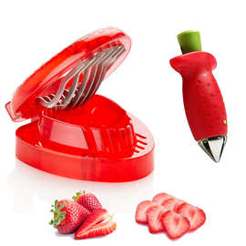 厂家直销 TV产品 外贸草莓切片器 创意水果切片器 草莓切片器套装