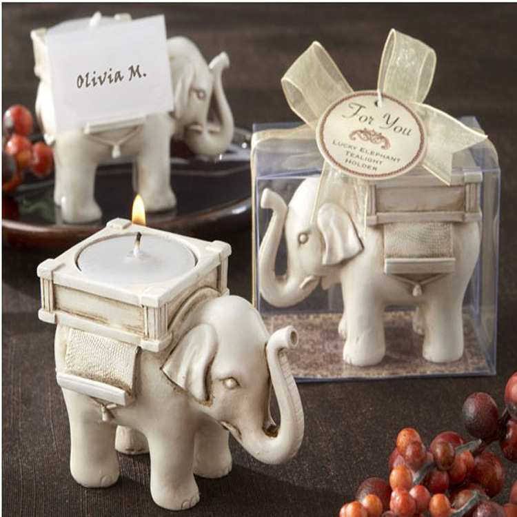 Yiwu wholesale Manufactor European style classical Candlestick Return ceremony originality resin elephant Candlestick Decoration Candle Holders