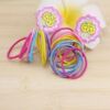 Korean hair jewelry children's pack 500 head rope rubber band fluorescent color tie hair knot hair circles hair rope wholesale